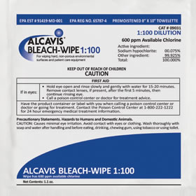 Alcavis Bleach Wipes 1:100