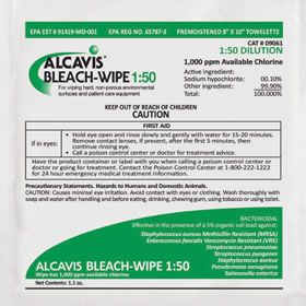 Alcavis Bleach Wipes 1:50